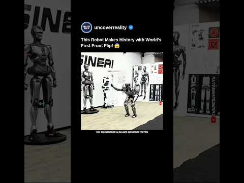 Meet World&#039;s First Humanoid Robot To Complete Front Flip! 😱 #robot #engineering #shorts #innovation