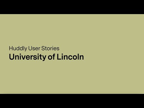 The University of Lincoln takes a bold leap into hybrid learning | Huddly user stories