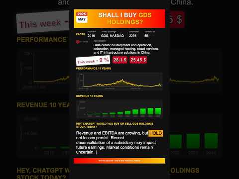 GDS Holdings stock analysis - would ChatGPT buy or sell today? [May 2025]