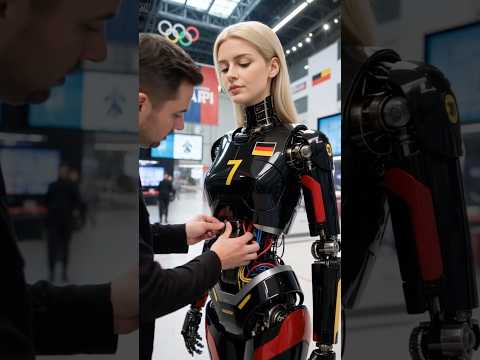 🇩🇪 Germany’s No.7 – A Glimpse Into the Robotic Future #robot #humanoid #athlete #Olympics #aiart