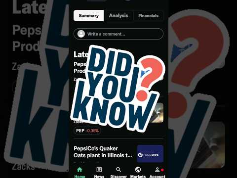 🤫💰 RICH PEOPLE SECRETS (PepsiCo, Inc) #shorts #money