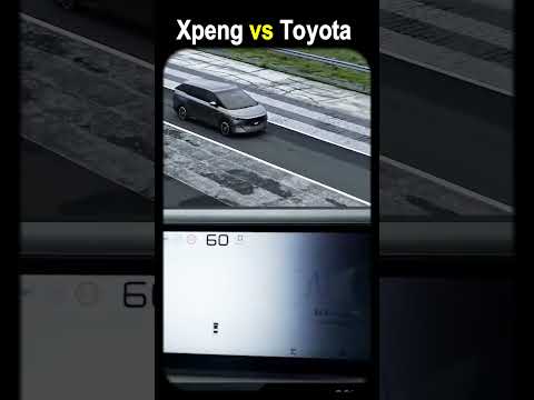 Chinese Xpeng vs Japanese Toyota 😍 #ev #xpeng #toyota #suspensiontest