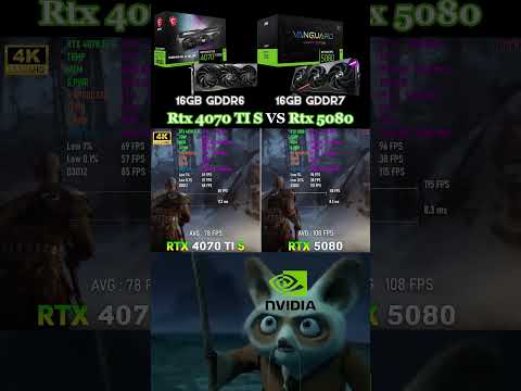 Rtx 5080 vs Rtx 4070 ti super #pcgaming #pc #pcbuilding #gpu #computerhardware #comparison #nvidia