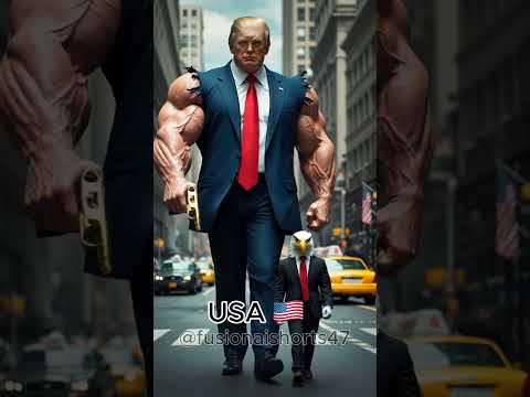 COUNTRIES as GIANTS Presidents Faceoff 💀 #countries #midjourney #aiart