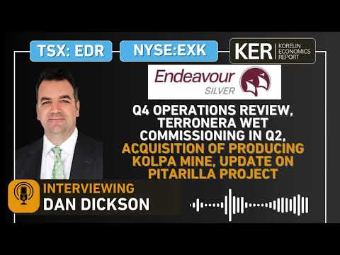 Endeavour Silver – Q4 Operations, Terronera Commissioning In Q2, Acquisition Of Producing Kolpa Mine